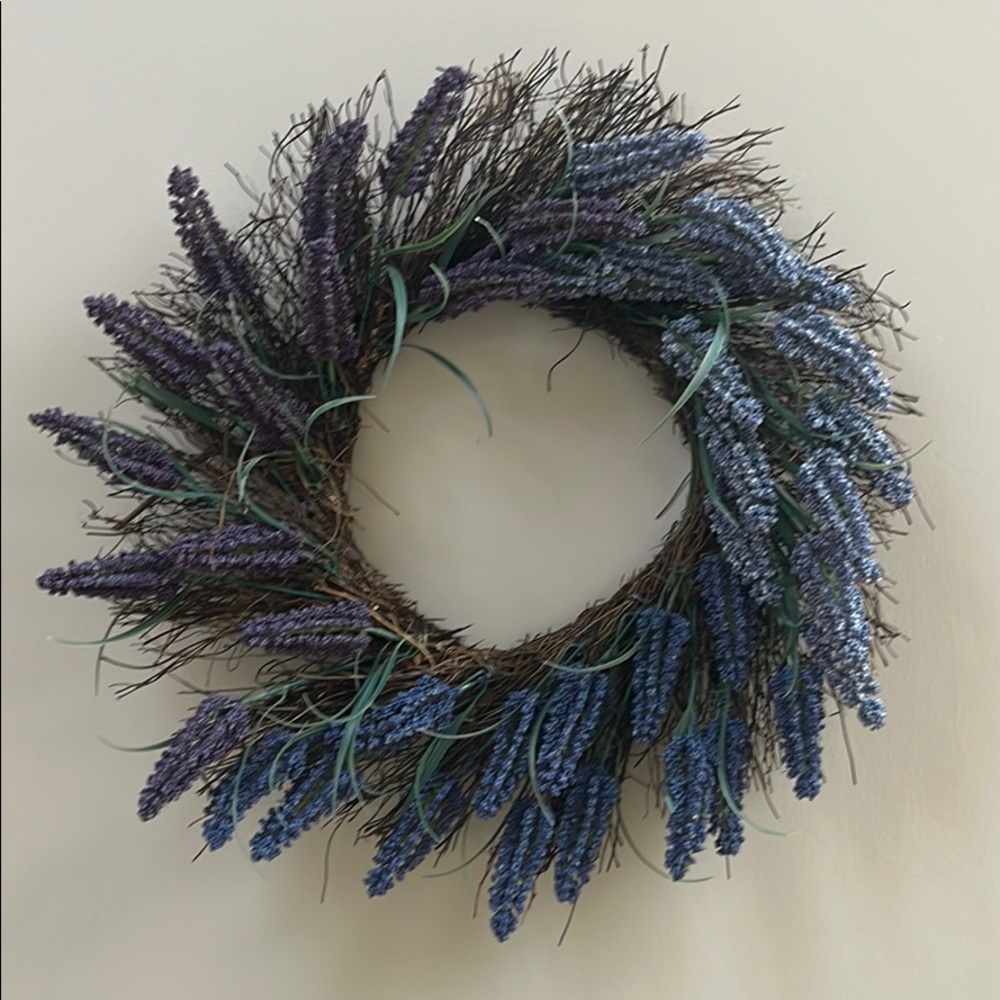 Lavender hues twig wreath